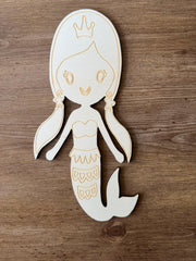 Mermaid Wood Cutout