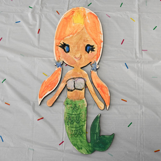 Mermaid Wood Cutout